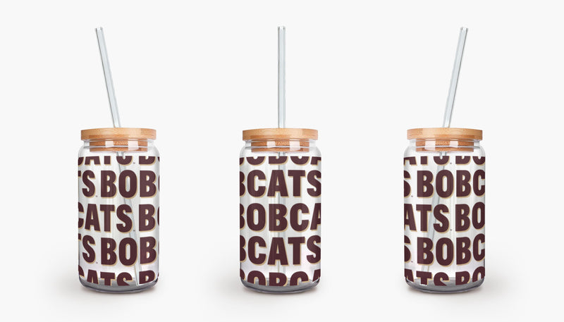 The Bobcats Repeat | Soda Can Glass