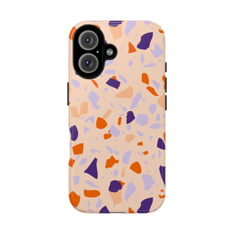 The Orange & Purple Terrazzo | Phone Case