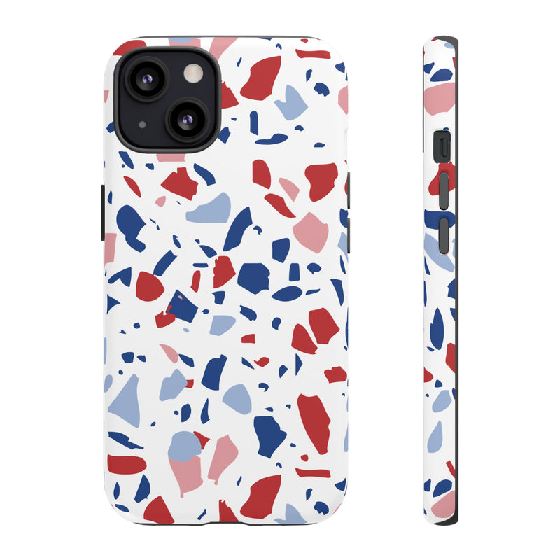 The Red & Royal Terrazzo | Phone Case