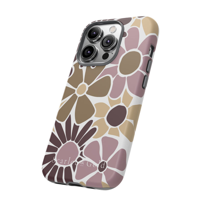 The Maroon & Gold Floral | Phone Case