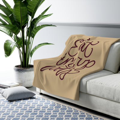 The Eat 'Em Up Cats Script | Sherpa Fleece Blanket