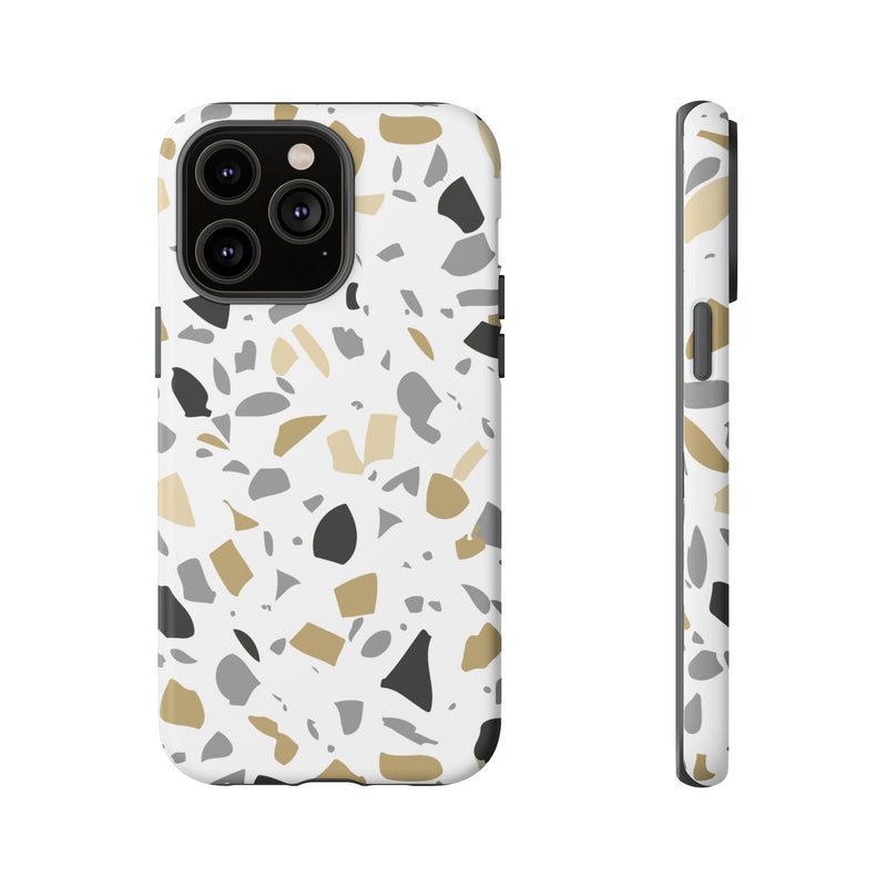 The Black & Gold Terrazzo | Phone Case