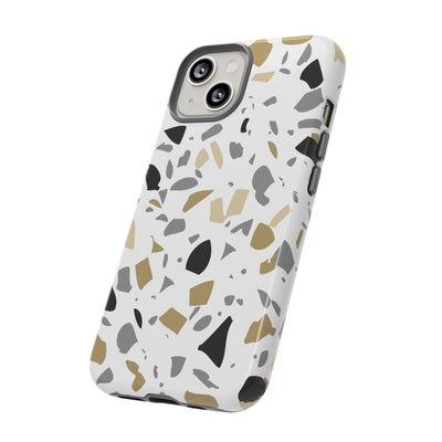 The Black & Gold Terrazzo | Phone Case