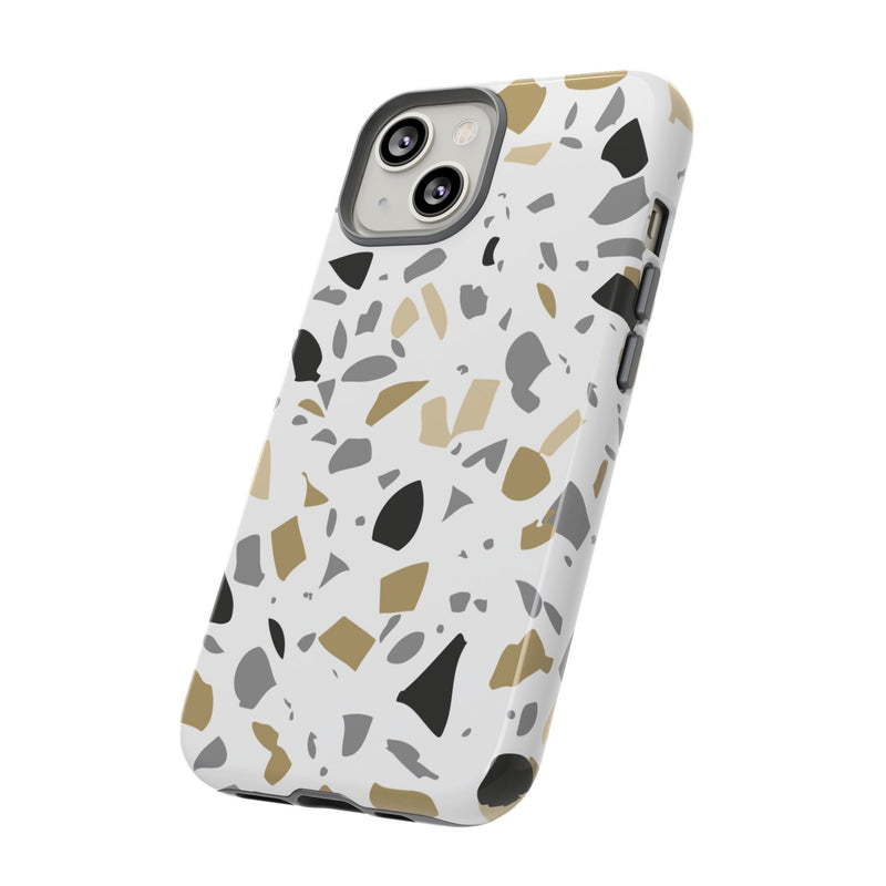 The Black & Gold Terrazzo | Phone Case