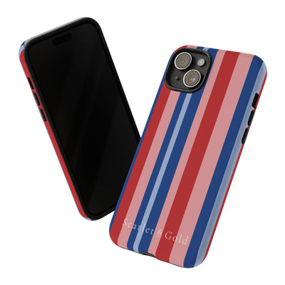 The Red & Royal Stripes | Phone Case