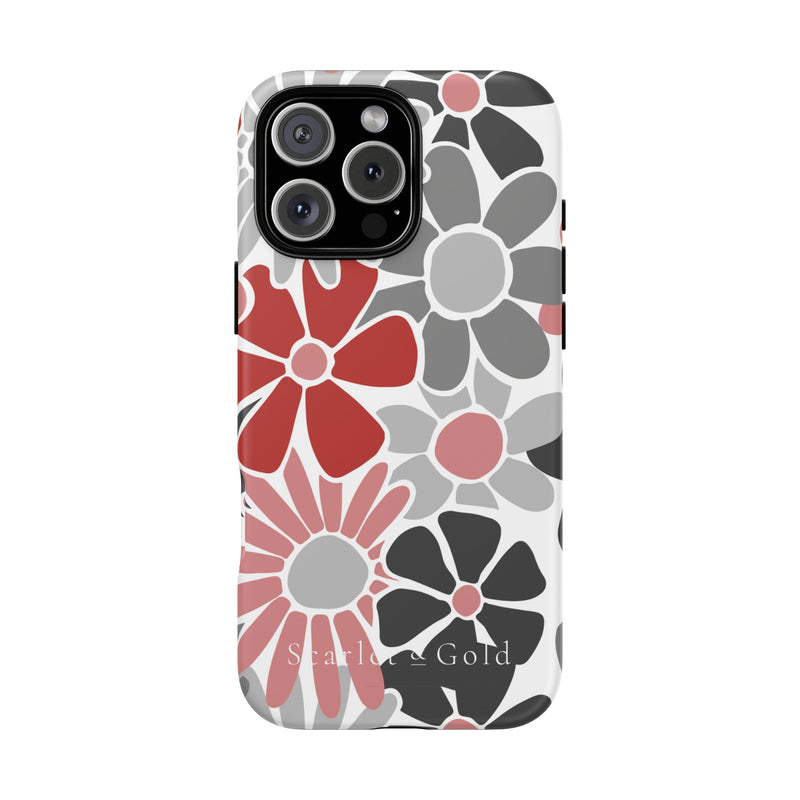 The Red & Black Floral | Phone Case