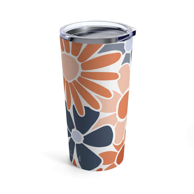 The Orange & Blue Floral | 20oz Tumbler