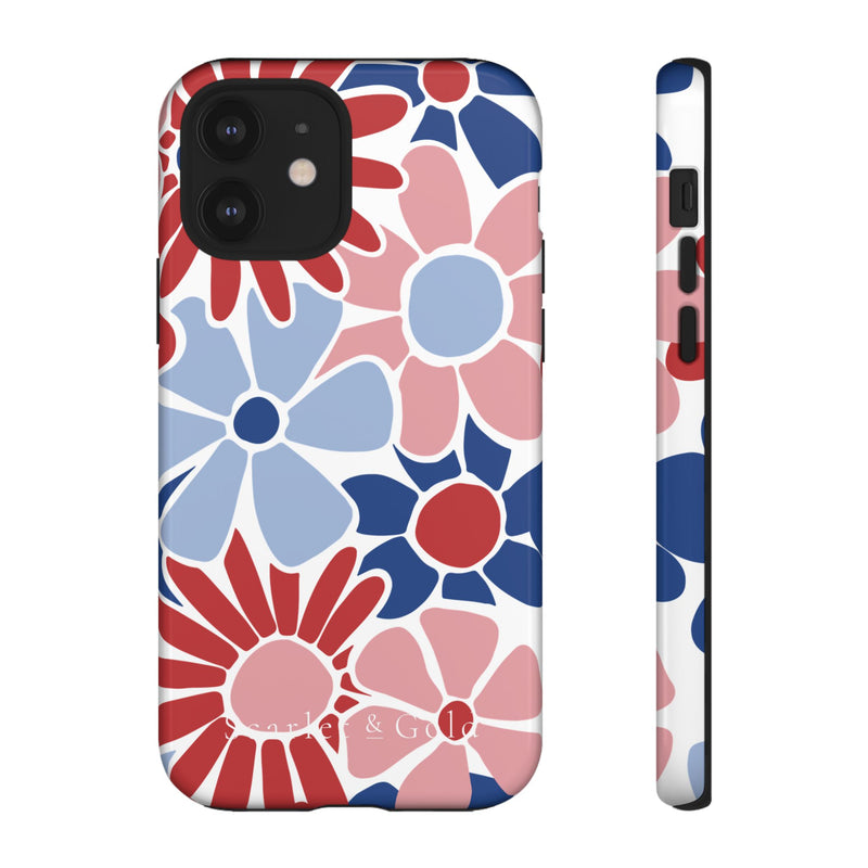 The Red & Royal Floral | Phone Case