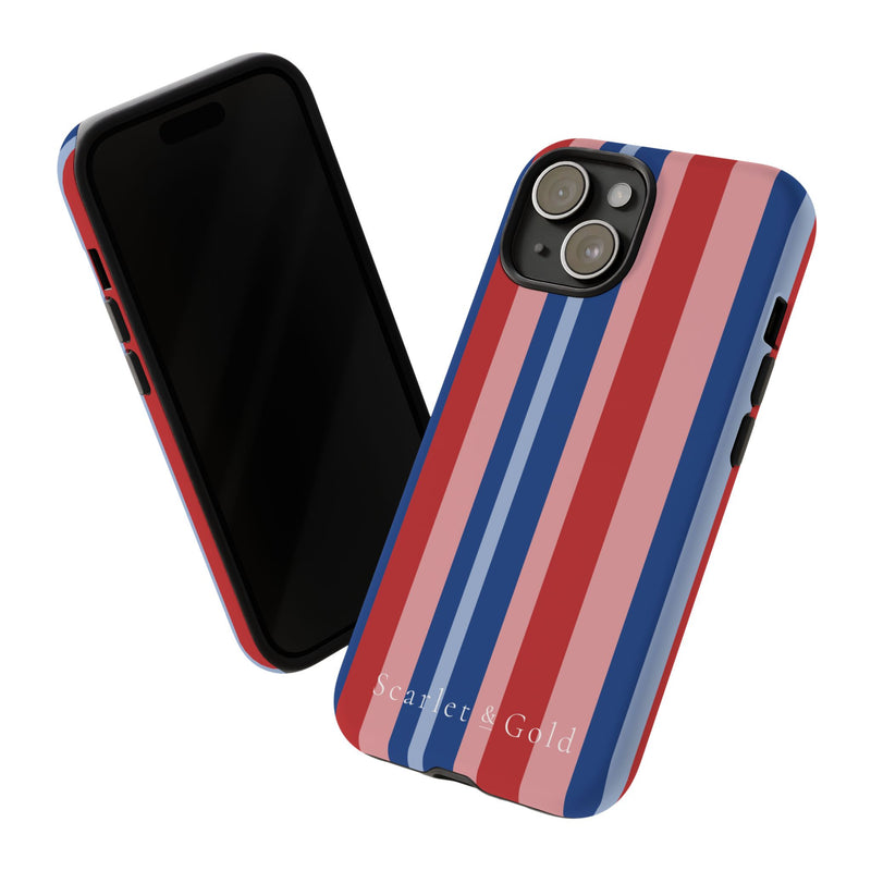 The Red & Royal Stripes | Phone Case