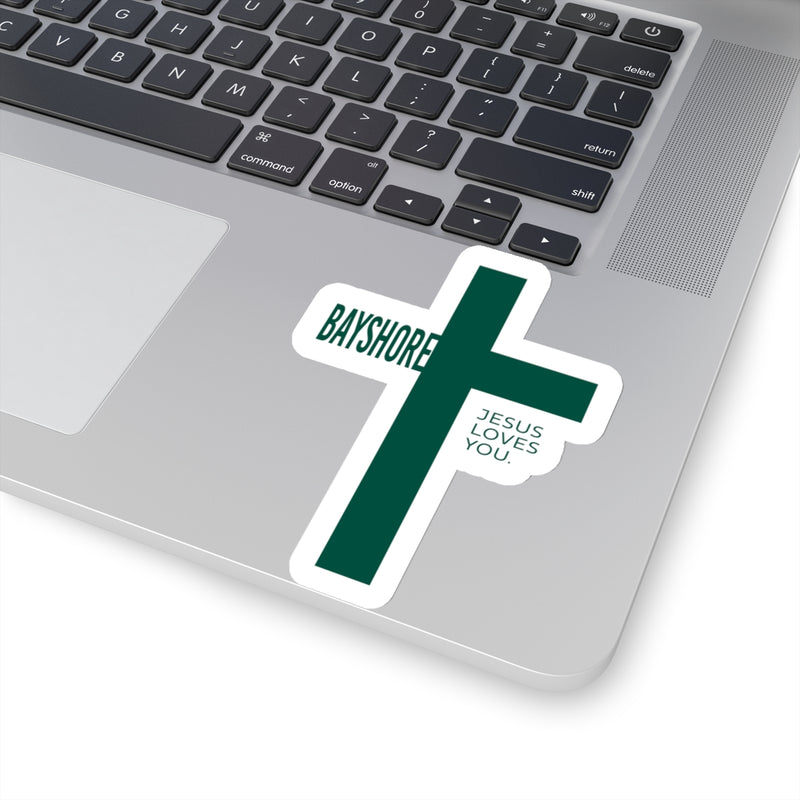 The Bayshore Cross | Sticker