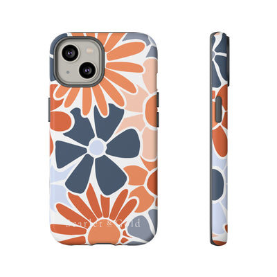 The Orange & Blue Floral | Phone Case