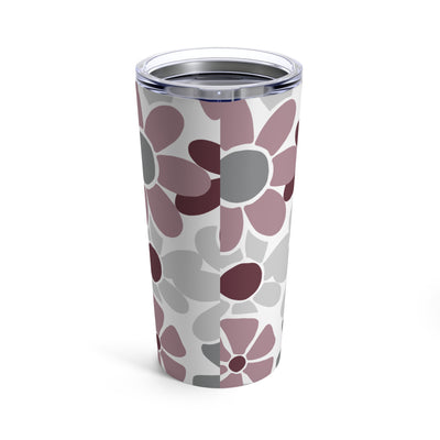 The Maroon & White Floral | Tumbler 20oz