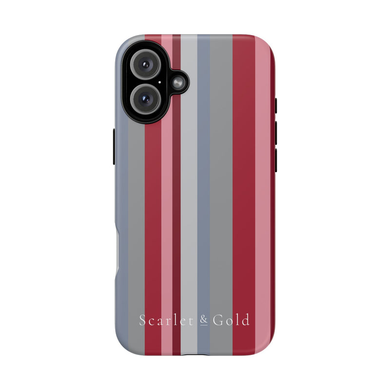 The Crimson & White Stripes | Phone Case