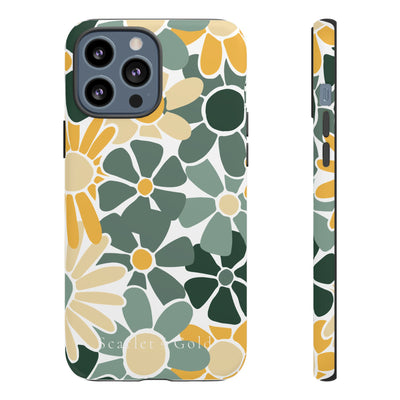 The Green & Gold Floral | Phone Case