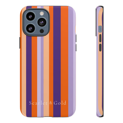 The Orange & Purple Stripes | Phone Case