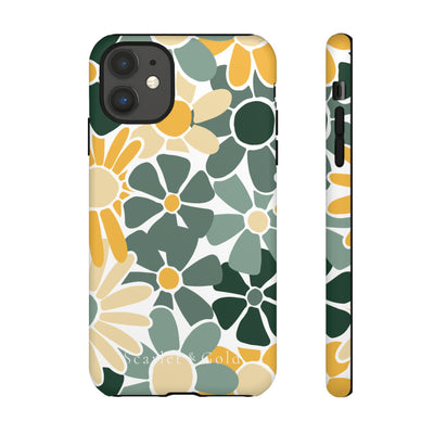 The Green & Gold Floral | Phone Case