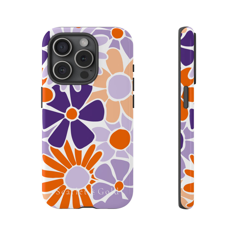 The Orange & Purple Floral | Phone Case