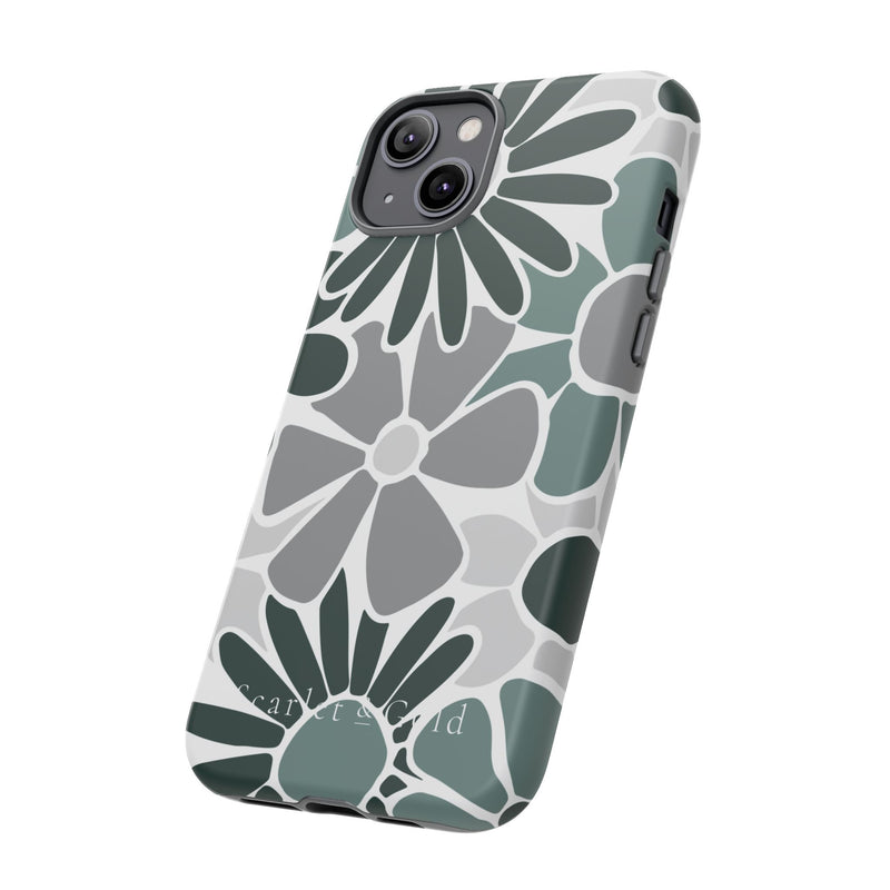 The Green & Grey Floral | Phone Case