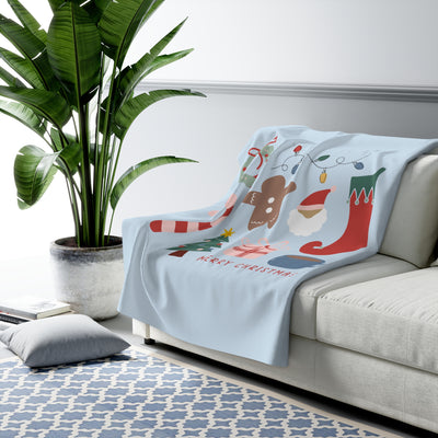 The All Things Christmas | Sherpa Fleece Blanket