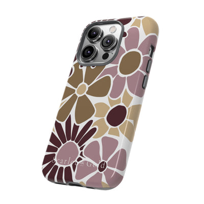 The Maroon & Gold Floral | Phone Case