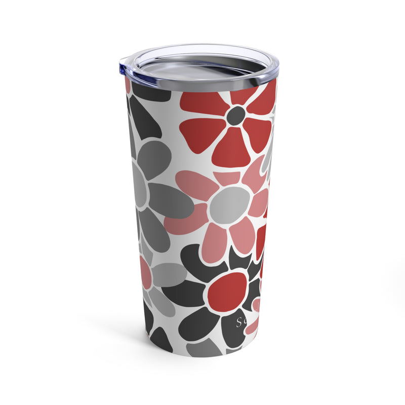 The Red & Black Floral | Tumbler 20oz