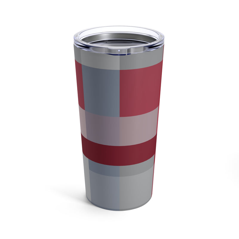 The Crimson & White Plaid | Tumbler 20oz