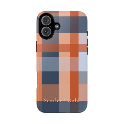 The Orange & Blue Plaid | Phone Case