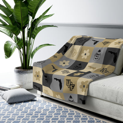 The Black and Gold All The Things | Sherpa Fleece Blanket