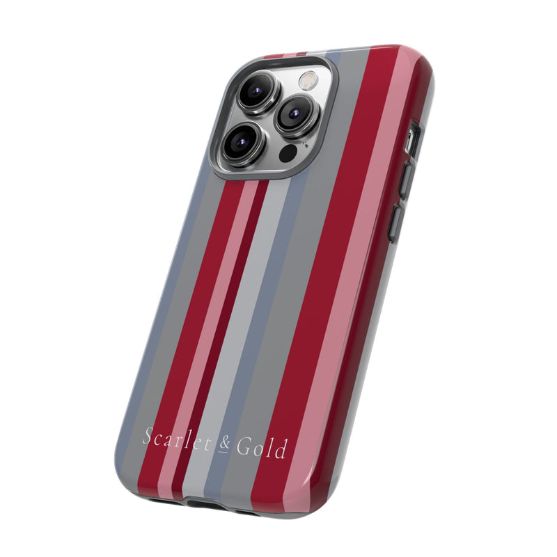 The Crimson & White Stripes | Phone Case