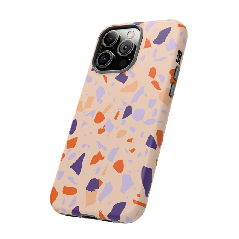 The Orange & Purple Terrazzo | Phone Case