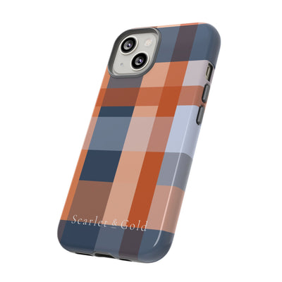 The Orange & Blue Plaid | Phone Case