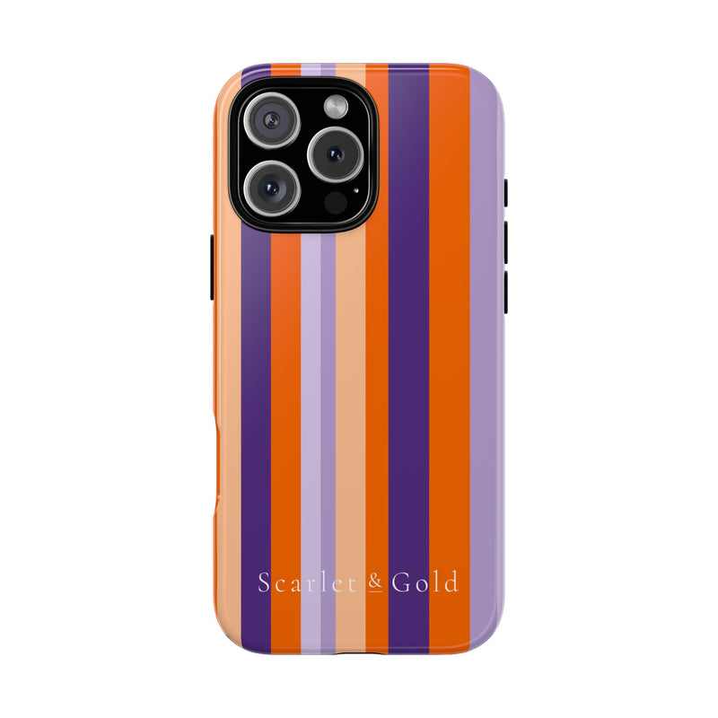 The Orange & Purple Stripes | Phone Case