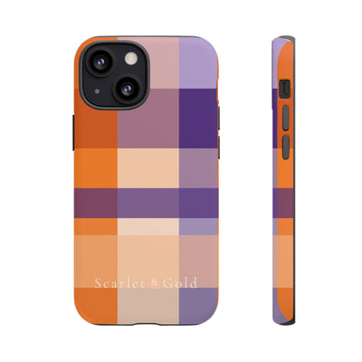 The Orange & Purple Plaid | Phone Case