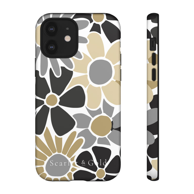 The Black & Gold Floral | Phone Case