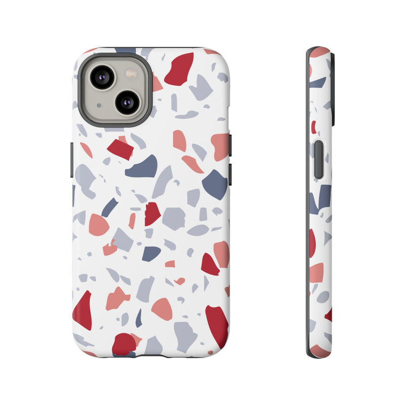 The Red & Blue Terrazzo | Phone Case