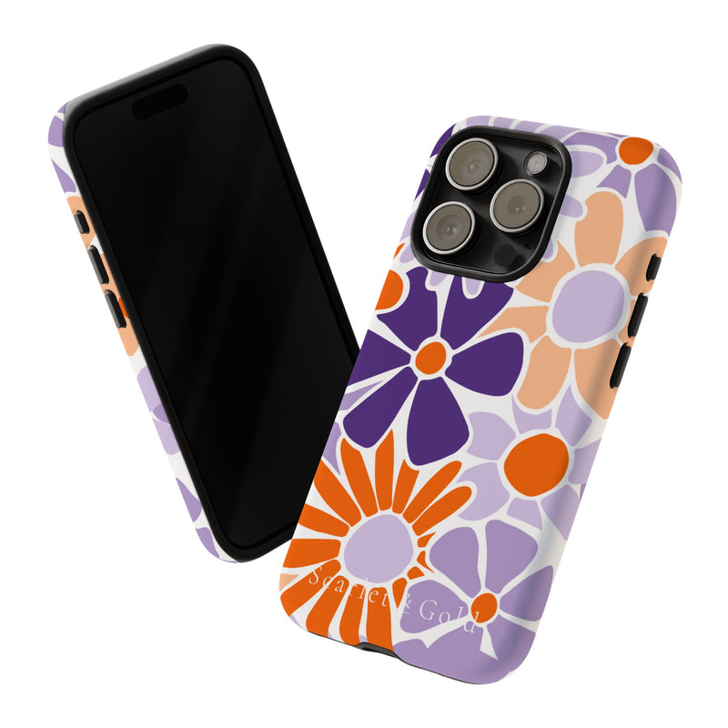 The Orange & Purple Floral | Phone Case