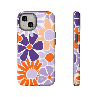 The Orange & Purple Floral | Phone Case