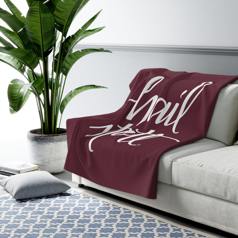 The Hail State Script | Sherpa Fleece Blanket