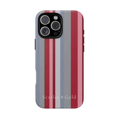 The Crimson & White Stripes | Phone Case