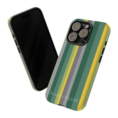 The Green & Yellow Stripes | Phone Case