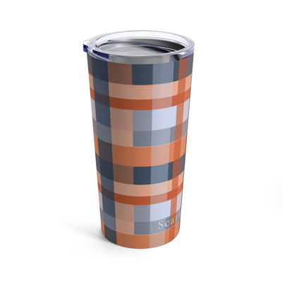 The Orange & Blue Plaid | 20oz Tumbler