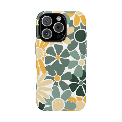 The Green & Gold Floral | Phone Case