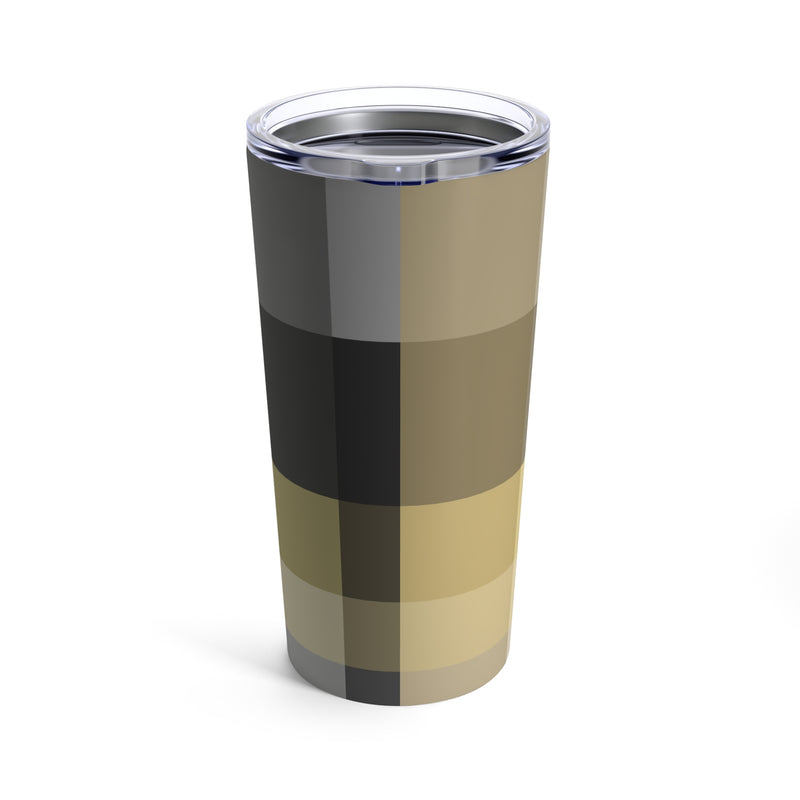 The Black and Gold Plaid | Tumbler 20oz