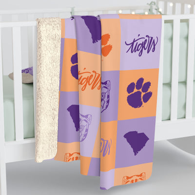 The Clemson All The Things | Sherpa Fleece Blanket