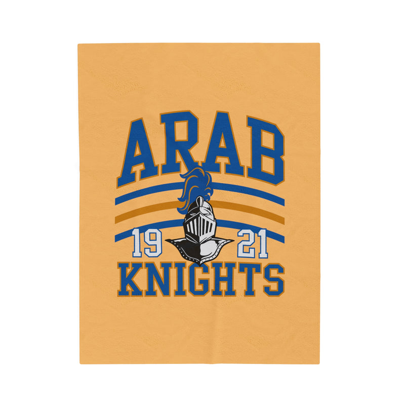 The Arab Knights Stripes | Velveteen Plush Blanket