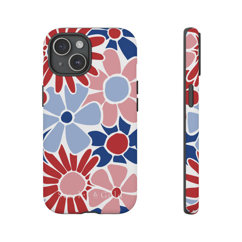 The Red & Royal Floral | Phone Case