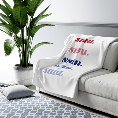 The SMU Repeat | Sherpa Fleece Blanket