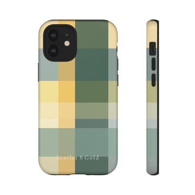 The Green & Gold Plaid | Phone Case