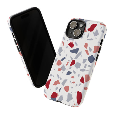 The Red & Blue Terrazzo | Phone Case