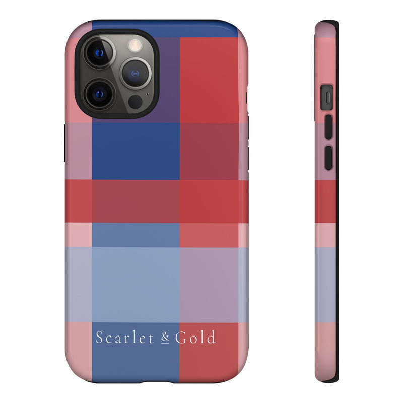 The Red & Royal Plaid | Phone Case